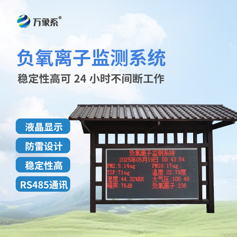 公園負(fù)氧離子監(jiān)測系統(tǒng)